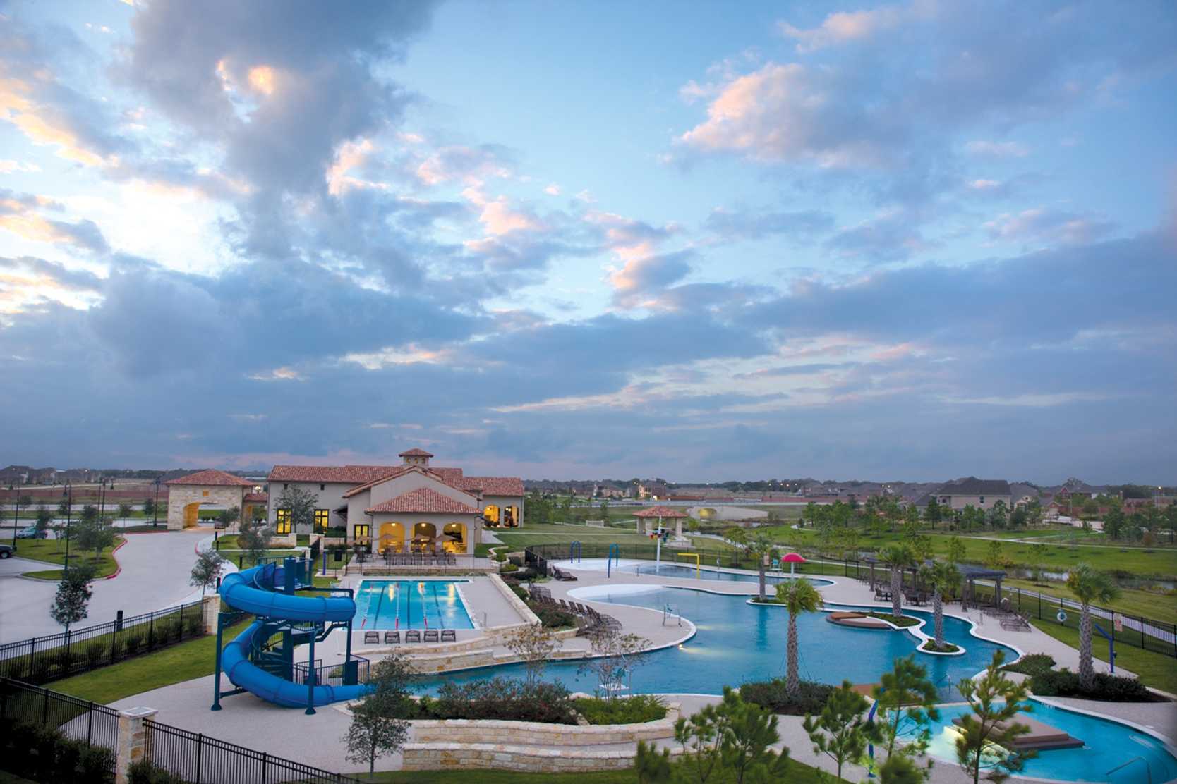 Model Home in Houston Texas, Aliana 70s community