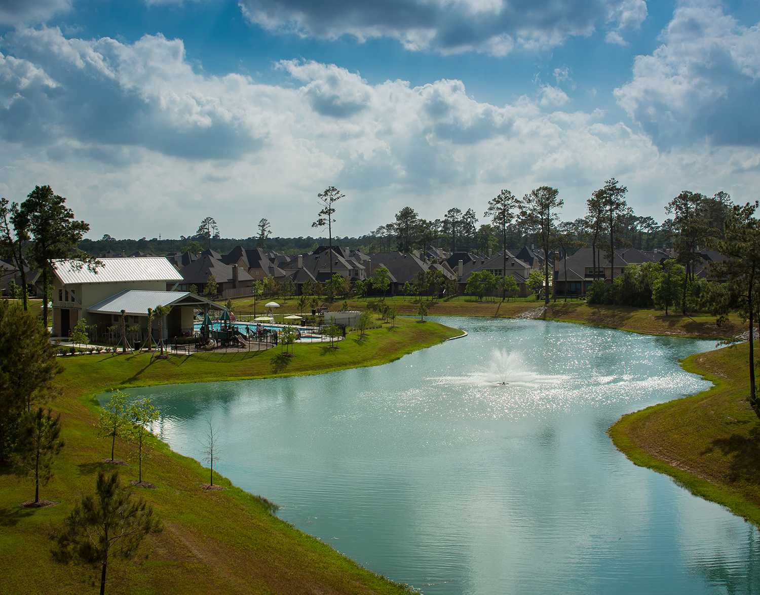 Model Home in Houston Texas, Harper's Preserve 65s community