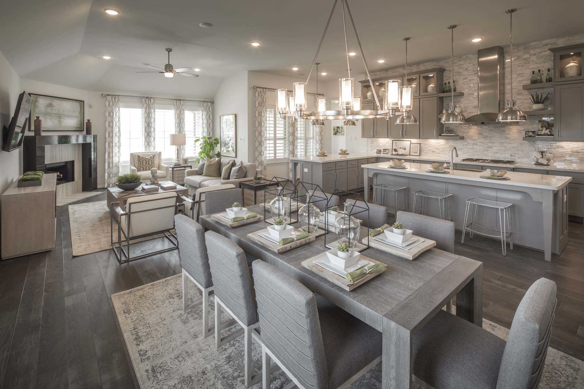 Model Home in Houston Texas, Long Meadow Farms 50s community