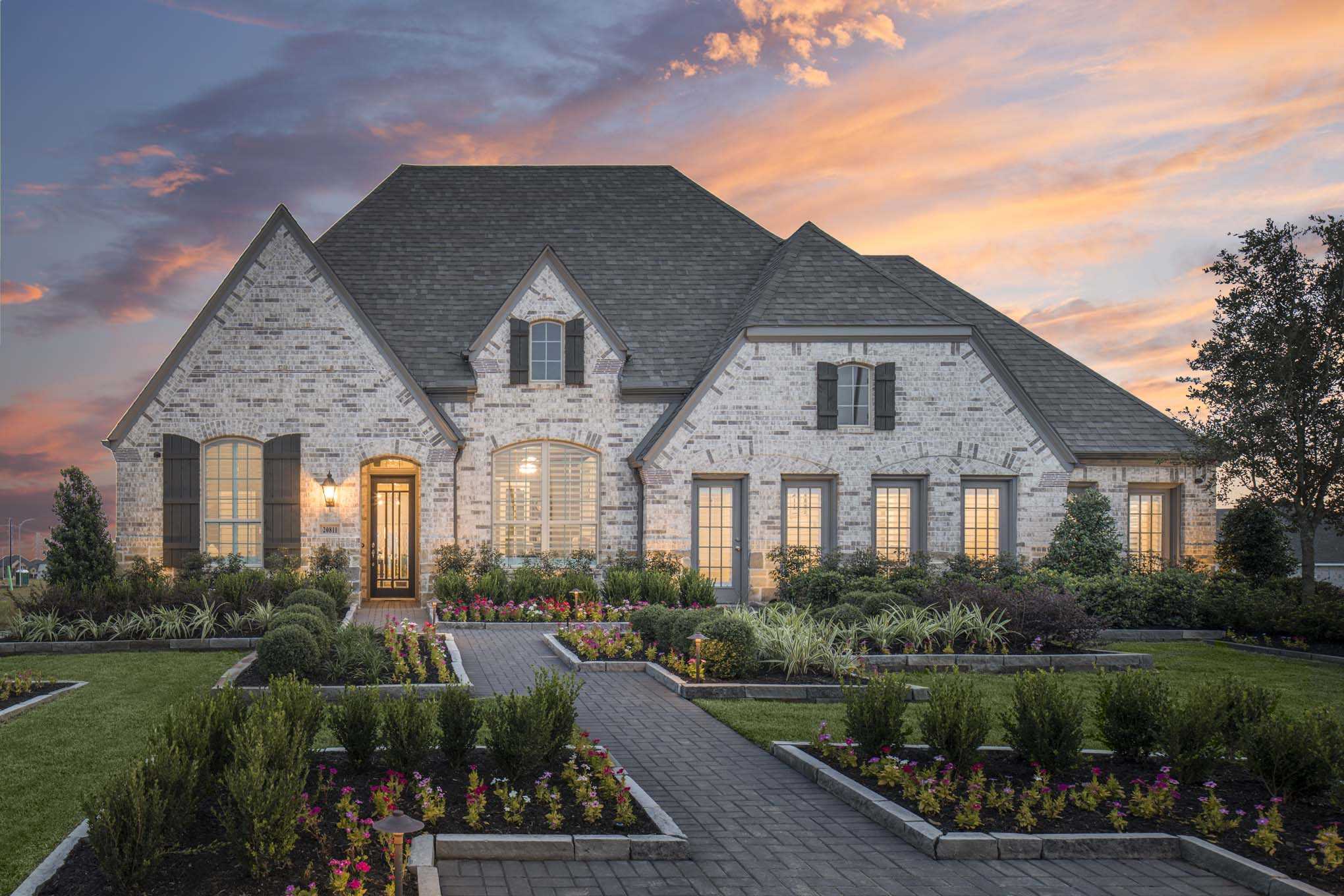 Model Home in Houston Texas, Long Meadow Farms 50s community