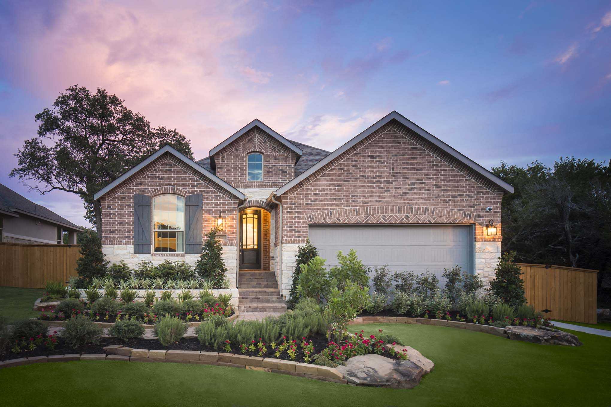 Model Home in Austin Texas, Highlands at Mayfield Ranch 50s community