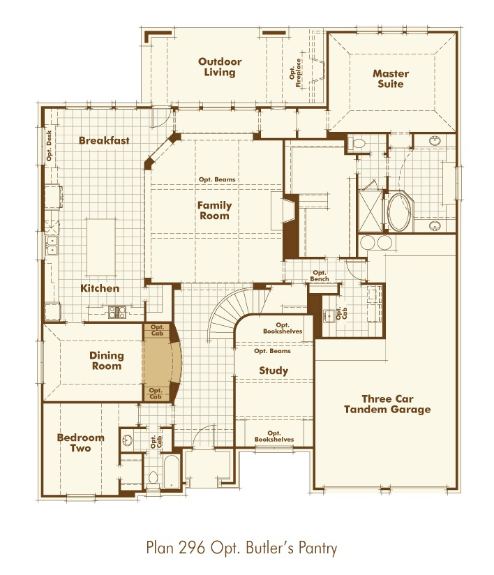 Model Home in Houston Texas, Aliana 70s community