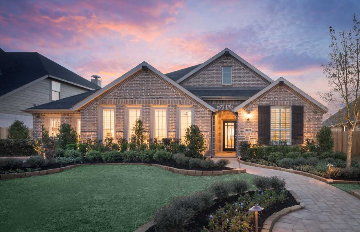 Model Home in Houston Texas, Grand Mission Estates 50s community