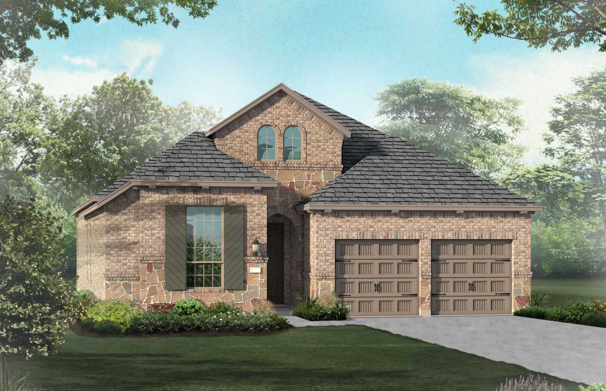 New Home Plan 554 In Oak Point Tx 75068 Caption Elevation B