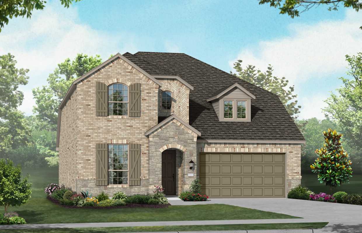 New Home Plan Richmond In Round Rock Tx 78681 Caption Elevation A