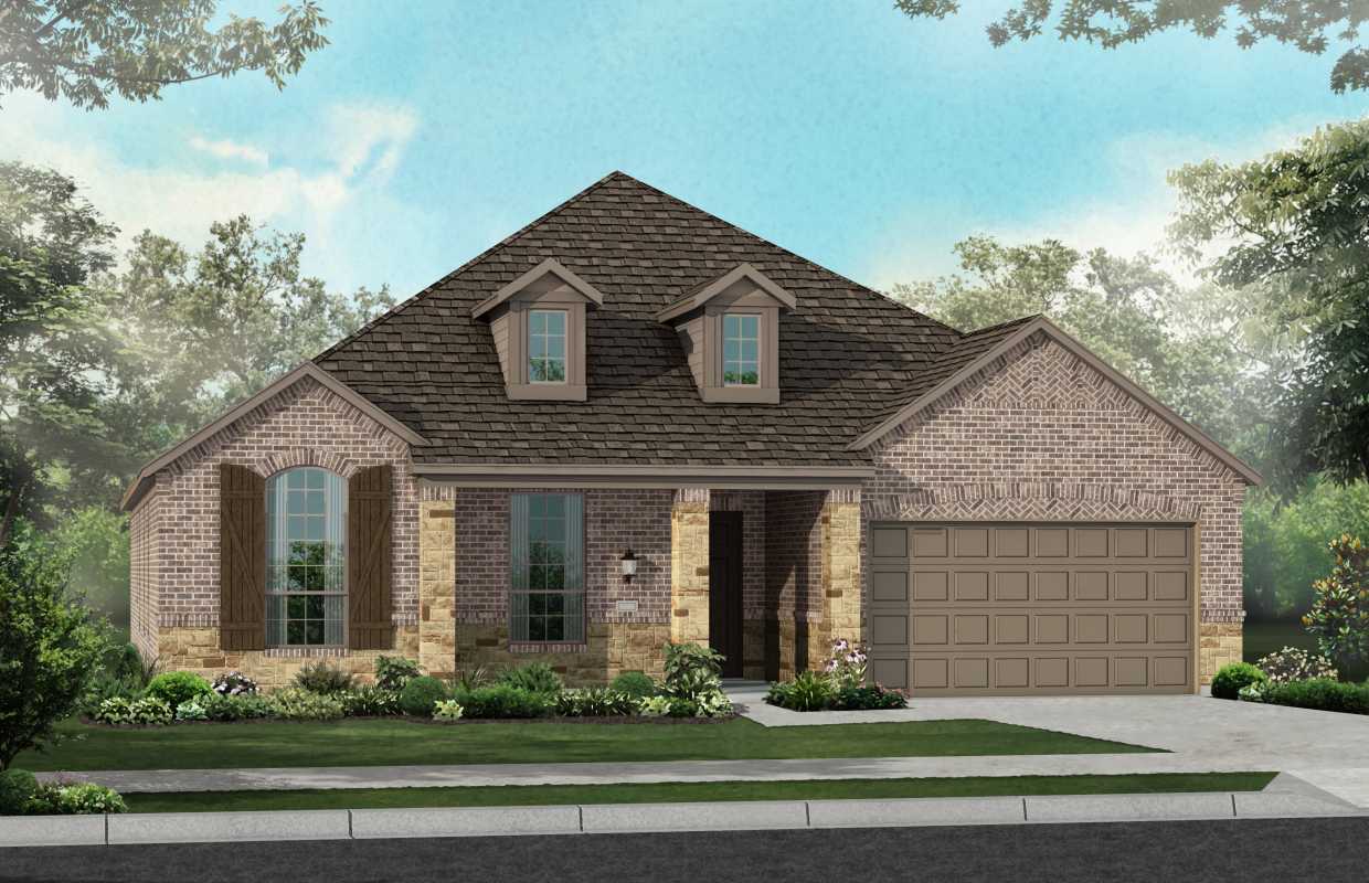 New Home Plan Fairhall In Round Rock Tx 78681 Caption Elevation A