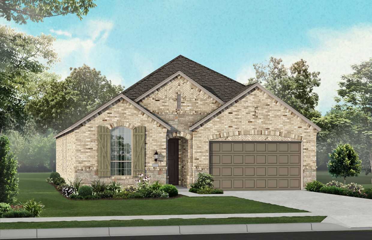 New Home Plan Ashwood In Round Rock Tx 78681 Caption Elevation A