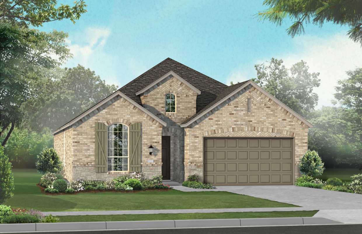New Home Plan Dorchester In Round Rock Tx 78665 Caption Elevation A