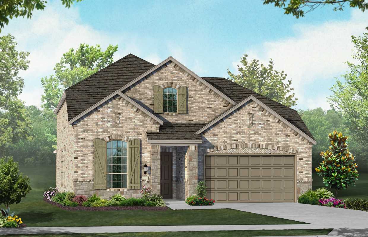 New Home Plan Wakefield In Round Rock Tx 78665 Caption Elevation A