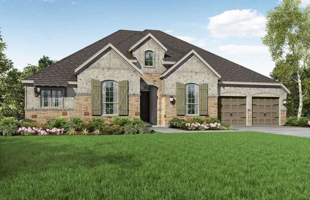 New Home Plan 271 In Oak Point Tx 75068 Caption Elevation A