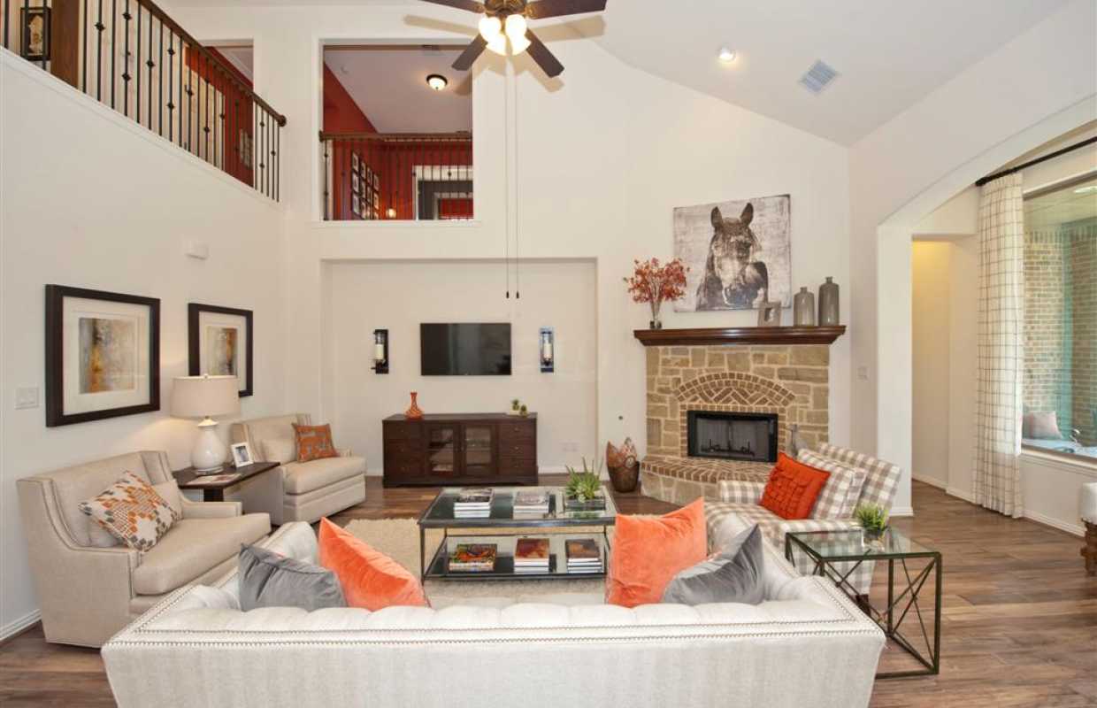 Model Home in Austin Texas, Parkside at Mayfield Ranch 70s community